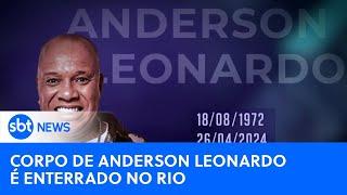 Corpo de Anderson Leonardo, vocalista do grupo Molejo, é sepultado no RJ | #SBTNewsnaTV (29/04/24)