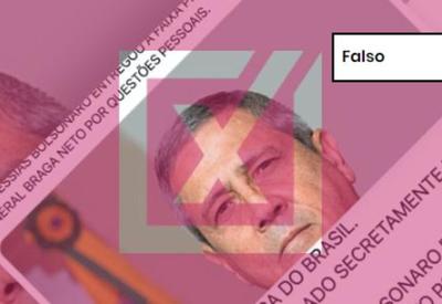 FALSO: É falso que Braga Netto foi secretamente empossado presidente da República pelo TSE