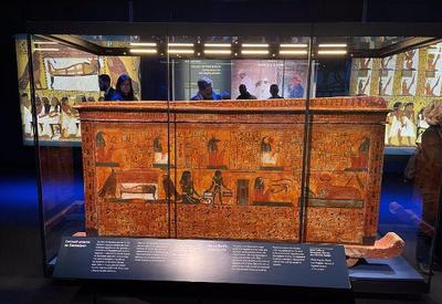 Exposição "Ramsés e o Ouro dos Faraós"  traz o sarcófago do grande rei do Egito