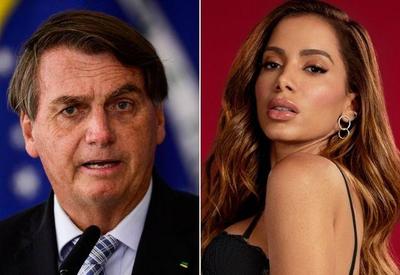 Bolsonaro rebate Anitta sobre Amazônia e critica DiCaprio por 'jatinhos'