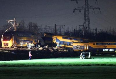 Trem descarrilha e deixa um morto e dezenas de feridos na Holanda