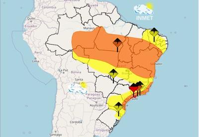 Inmet alerta para ‘grande perigo’ de chuvas fortes em São Paulo e no Rio
