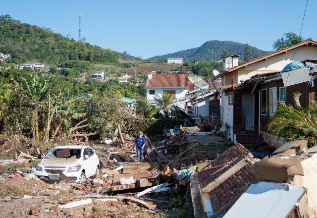 Nove pessoas estão desaparecidas após passagem de ciclone pelo RS