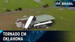Tornados deixam ao menos quatro mortos em Oklahoma, nos Estados Unidos | SBT Brasil (29/04/24)