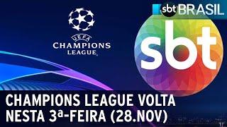 Jogo entre Barcelona e Porto terá transmissão no SBT | SBT Brasil (25/11/23)