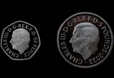Reino Unido divulga projeção de moeda com rosto do rei Charles III