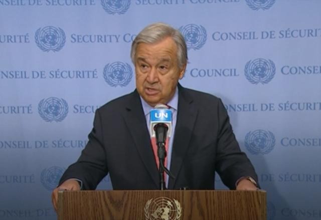 "Já é tempo" de parar com ciclo de retaliação no Oriente Médio, diz secretário-geral da ONU