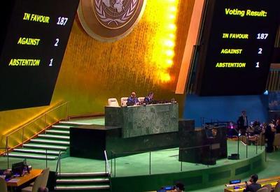 Assembleia Geral da ONU aprova o  fim do embargo dos EUA contra Cuba