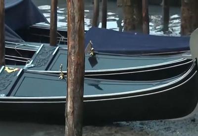 Seca em Veneza: canais atingem nível mais baixo da história