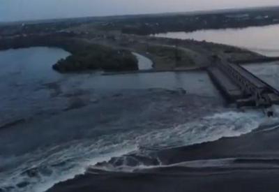 Pelo menos 3 pessoas morreram após rompimento de barragem na Ucrânia