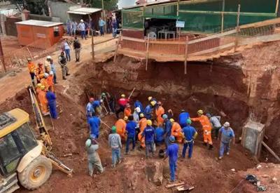 Operários são soterrados em construção de supermercado em BH