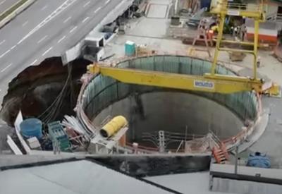 SP: laudo sobre cratera que se abriu durante obra do metrô, é divulgado