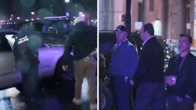 Susto: motorista embriagado atinge carro de escolta de Joe Biden