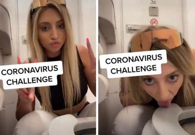 Em meio à pandemia de coronavírus, jovens se arriscam fazendo desafio perigoso