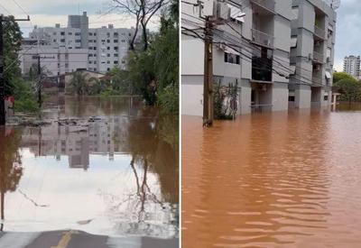 Chuva volta a causar enchentes no Rio Grande do Sul