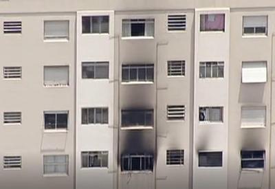 Incêndio atinge apartamento na região central de São Paulo