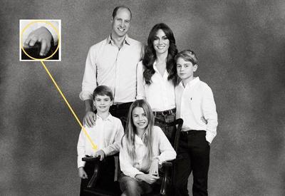 Príncipe Louis "sem um dedo" chama a atenção em foto da Família Real