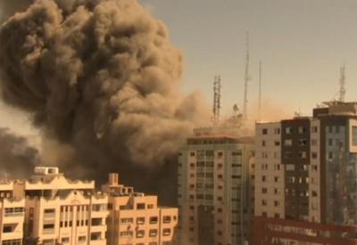 Edifício de redações da imprensa internacional é bombardeado em Gaza