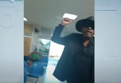 Alterado, homem saca faca e ameaça funcionários em hospital público