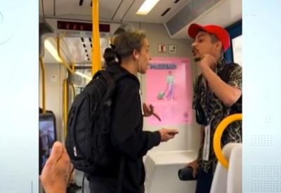 Mulher tenta expulsar cantor brasileiro de metrô em Portugal