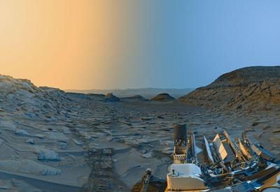 Robô da Nasa captura imagem de 'cartão-postal' de Marte
