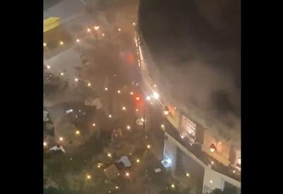 Vídeo: incêndio atinge bar na zona sul do Rio de Janeiro