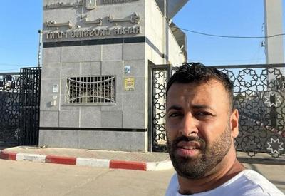 Brasileiros autorizados a deixar a Faixa de Gaza aguardam em posto na passagem de Rafah