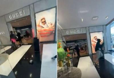 Vídeo: loja da Gucci é assaltada nos EUA e bandidos levam bolsas e itens de luxo
