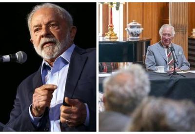 Lula conversa com rei Charles, do Reino Unido