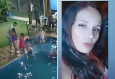 Exclusivo: vídeo mostra resgate de noiva que morreu após cair na piscina
