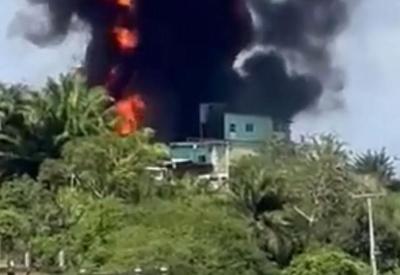 Vídeo: explosão em empresa deixa cinco feridos na Bahia