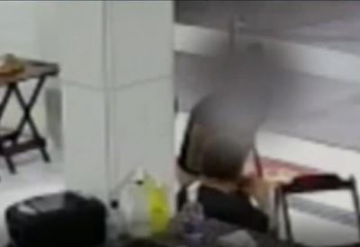 Homem abaixa short de funcionária e deixa ela exposta em loja no Ceará