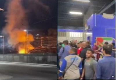 Incêndio em poste paralisa trens em Duque de Caxias (RJ)