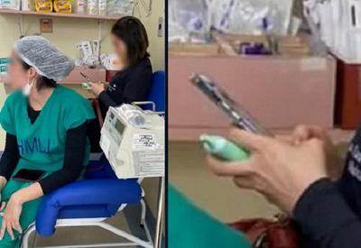 Estudante de medicina é flagrada com cigarro eletrônico em centro obstétrico