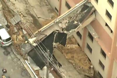 Moradores abandonam dois edifícios em SP por medo de desabamento