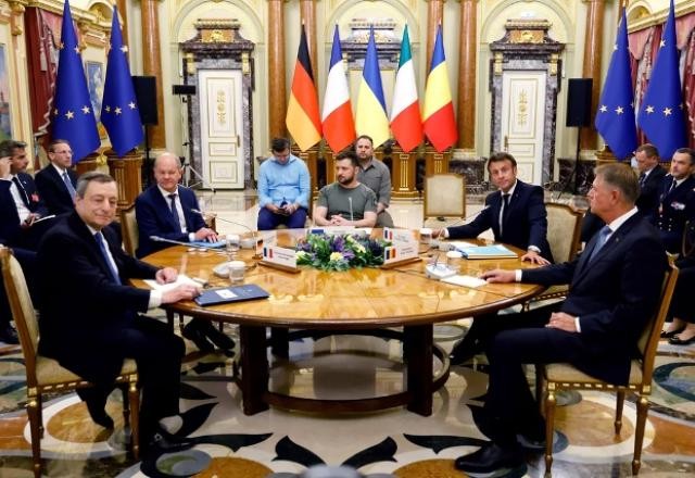 Líderes europeus visitam Ucrânia em ato de apoio