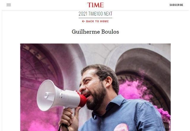 Revista Time elege Guilherme Boulos como um dos 100 líderes emergentes no mundo