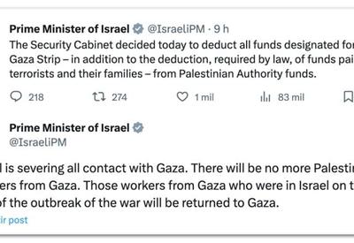 Israel revoga permissões de trabalho de palestinos que podiam entrar no país e os envia a Gaza