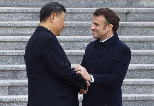 "Sei que posso contar com a China para trazer Rússia à razão", diz Macron