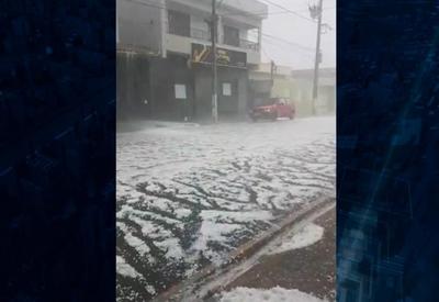 MG: chuva de granizo causa uma morte em Piraúba