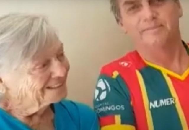 Bolsonaro divulga vídeo do último encontro com a mãe