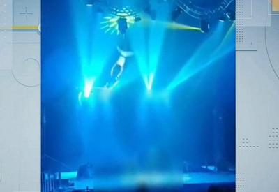 Trapezistas de circo caem durante apresentação em São José (SC)