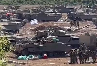 Com tanques posicionados, Israel prepara operação por terra em Gaza