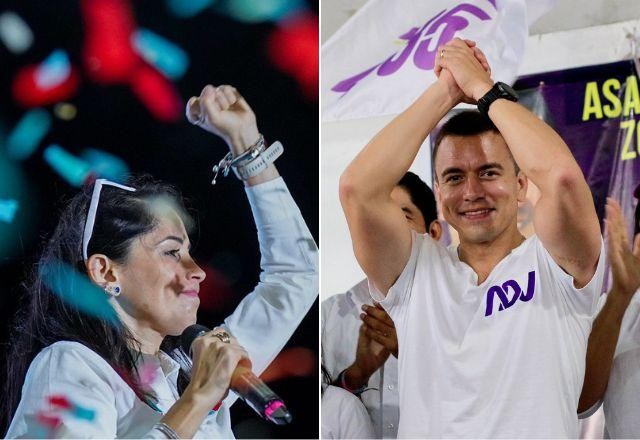 Eleição presidencial no Equador terá 2º turno entre Luisa González e Daniel Noboa