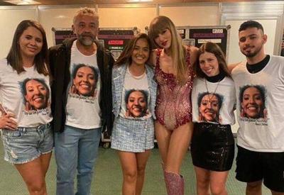 Taylor Swift recebe família de fã que morreu em show no Rio de Janeiro