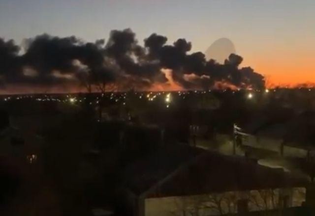 Ataque de drone atinge aeródromo em Kursk, na Rússia
