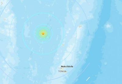 Tremor de magnitude 6,2 é registrado próximo de Tonga