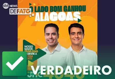 VERDADEIRO: Santinhos de candidato a deputado federal em AL usa foto do irmão