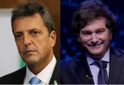 Massa e Milei lideram e disputa à presidência da Argentina vai ao 2º turno