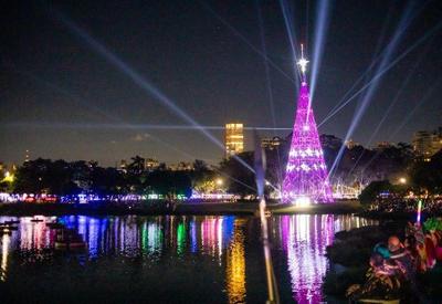 Árvore de Natal do Parque Ibirapuera é inaugurada com show de luzes